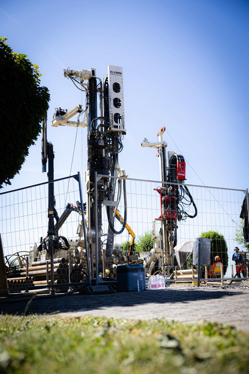 Foreuses KLEMM sur un chantier de forage géothermique VPD